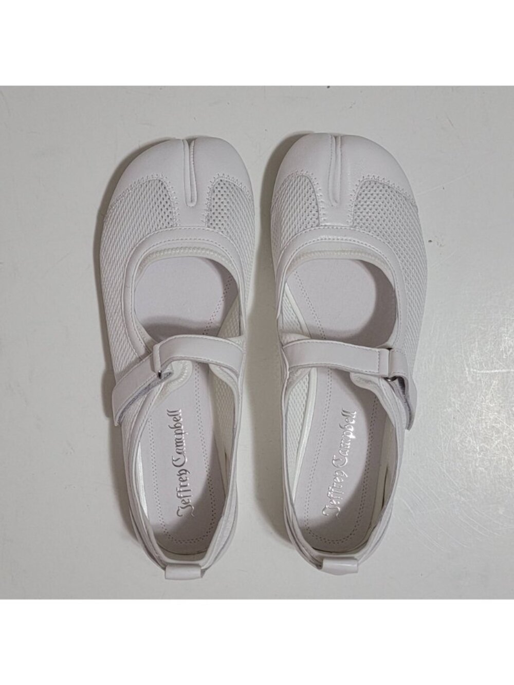 NEW Anthropologie Jeffrey Campbell Thalion Split Toe Mary Jane White Womens 7 - Picture 4 of 9